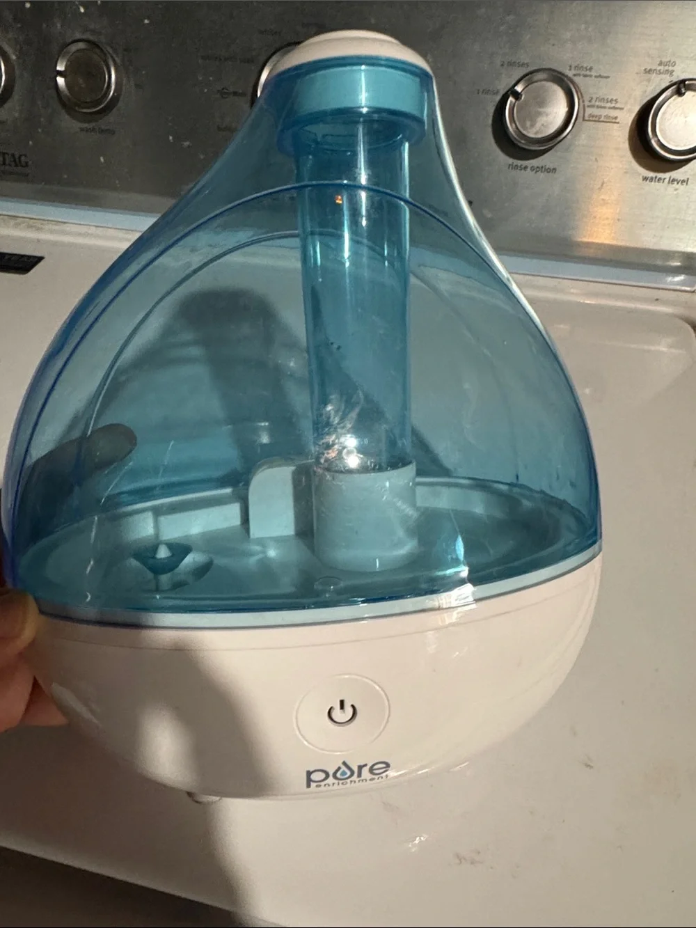 Pure Environments Blue & White Ultrasonic Humidifier